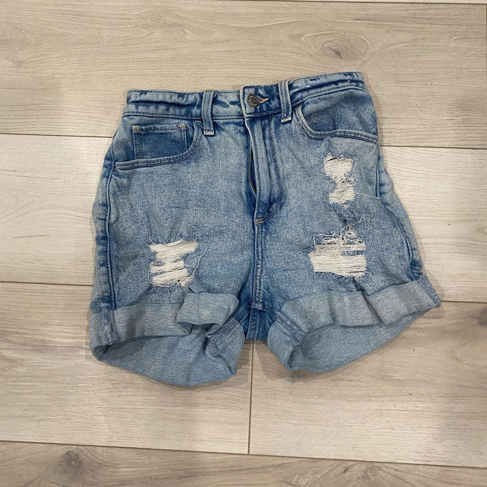Denim Distressed Women Shorts